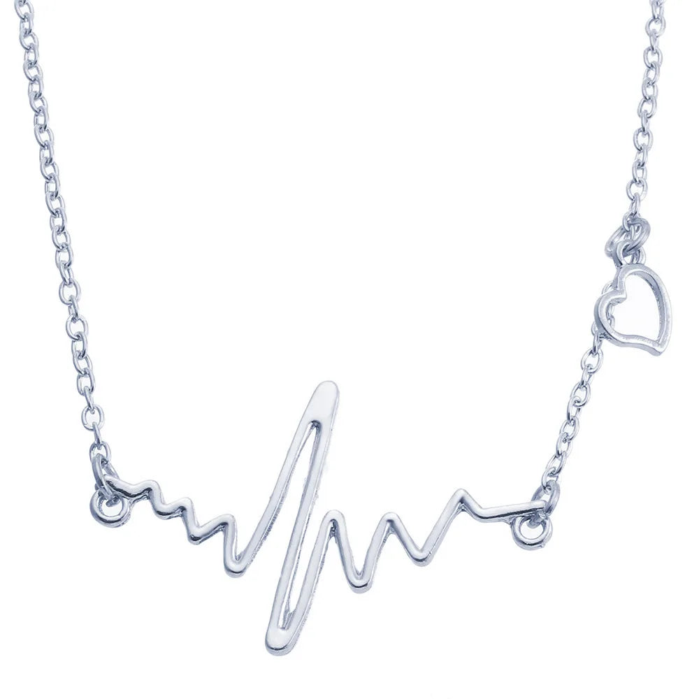 NK607 New Punk Fashion Minimalist Two Leaves Pendant Clavicle Necklaces For Women Jewelry Gift Tassel Summer Beach Chain Collier
