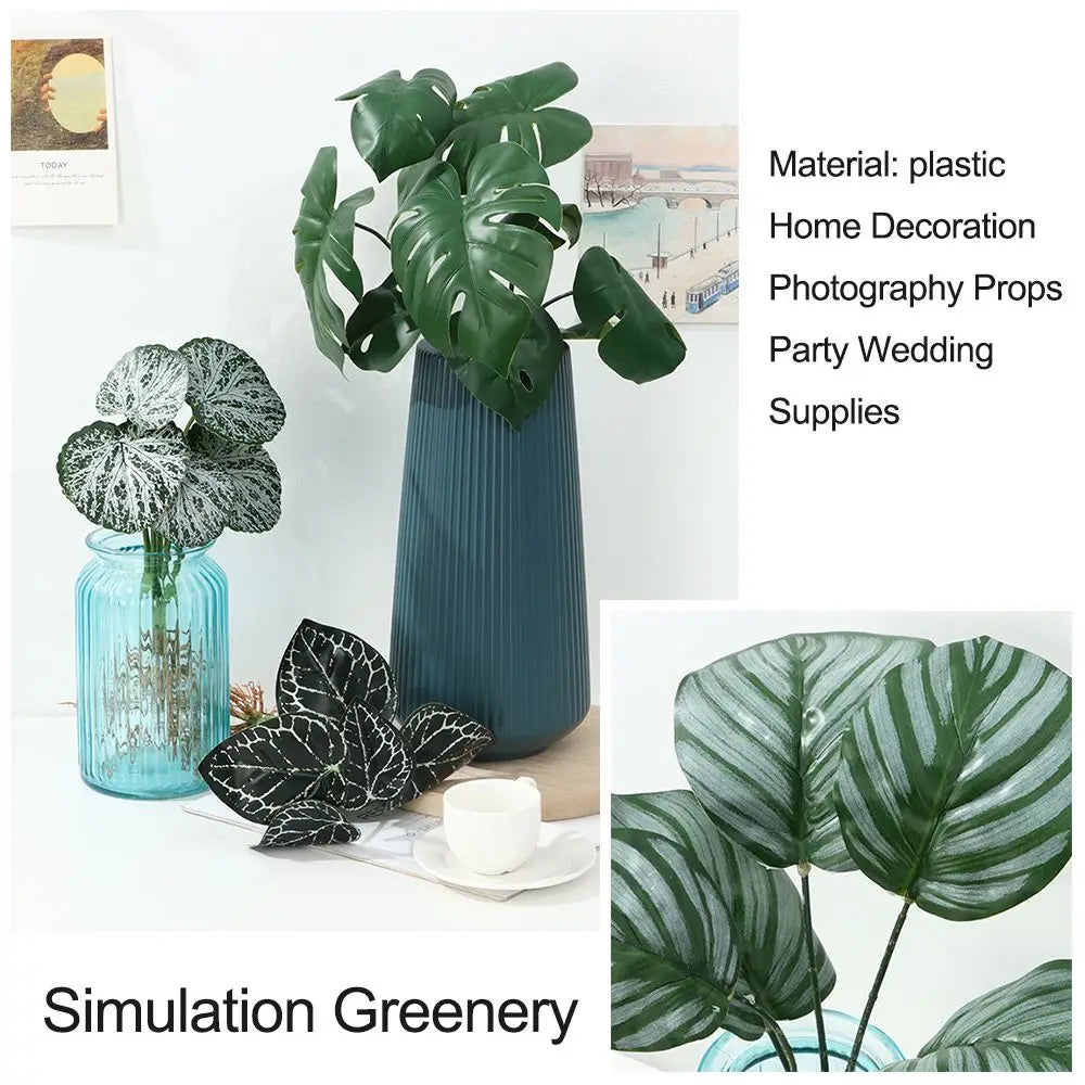 Home Decoration Desktop Ornament Party Supplies Simulation Greenery Plant Wall Artificial Hydroponic Plants With Root