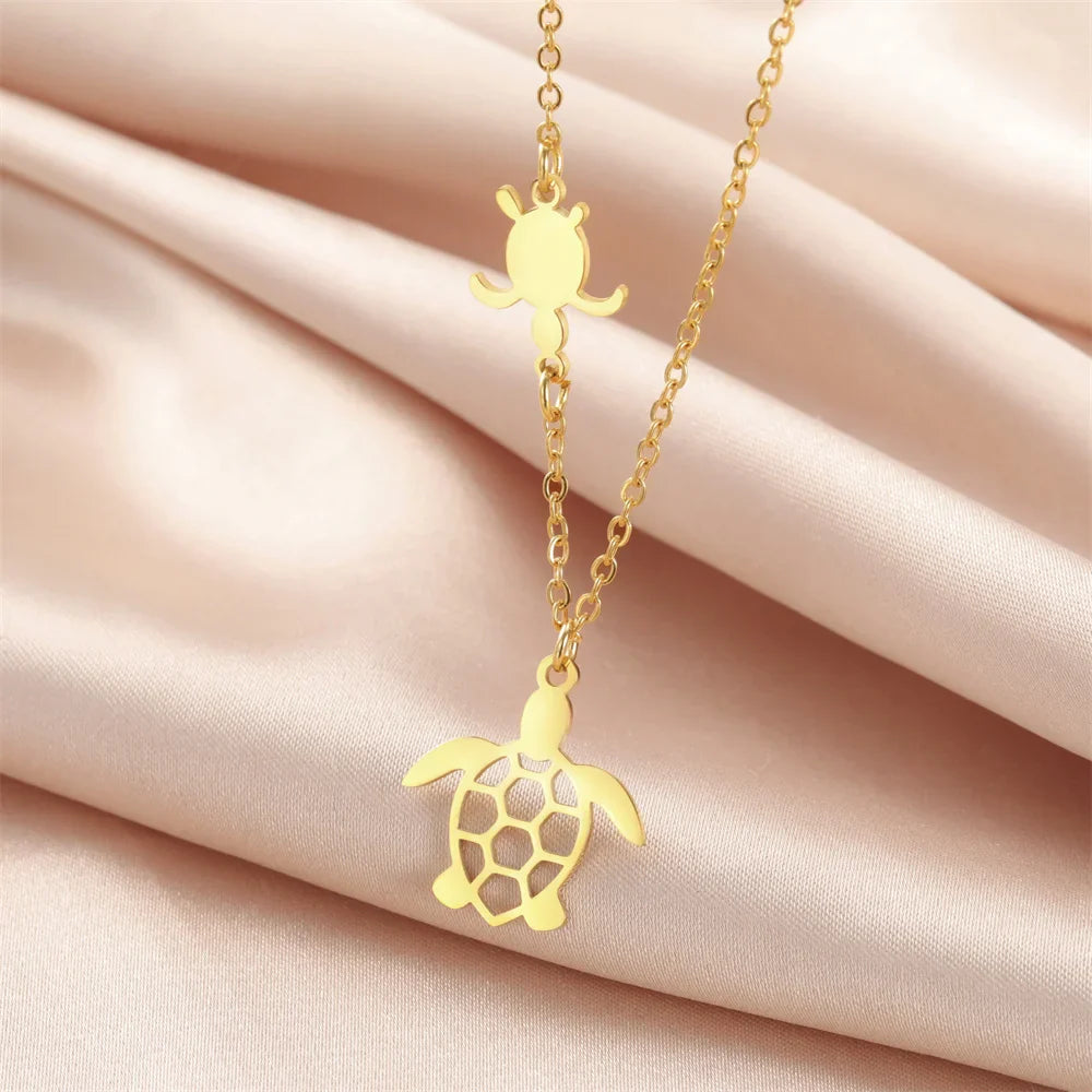 EtherealBe Sea Turtle Pendant Necklace for Women
