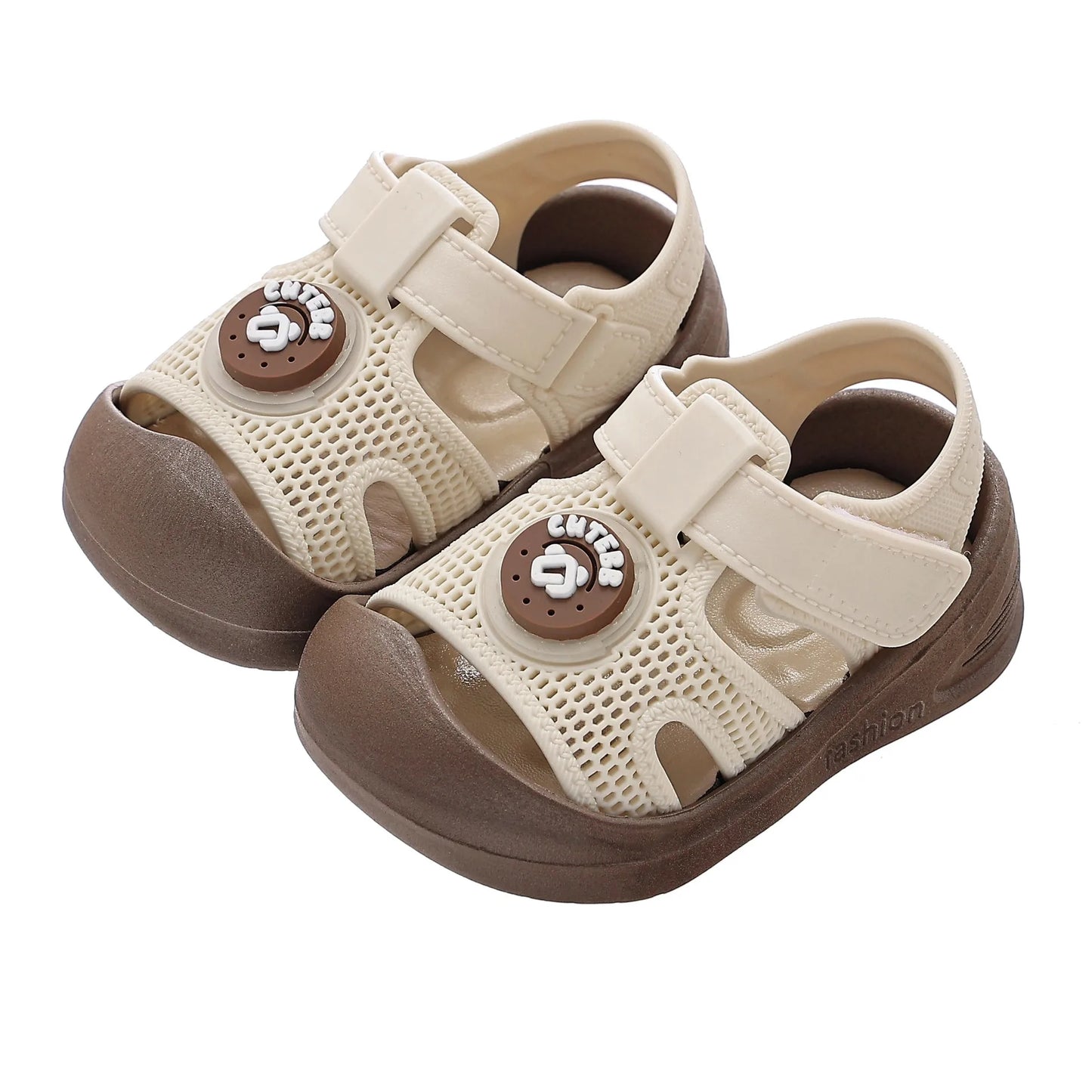 1-3 Years Baby Sandals Summer Shoes Infant Outwear First Walkers Little Toddler Boys Girls Close-toed Sandals Pink, Green