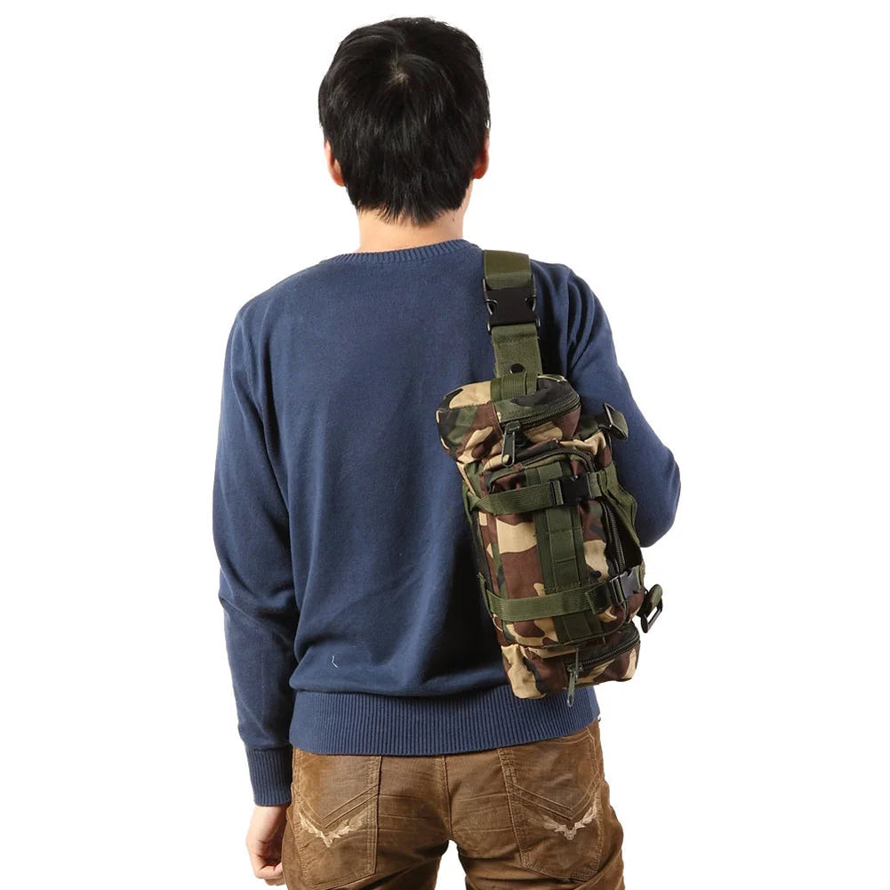 Fanny Pack for Men, Waterproof Cross-body Shoulder Sling Bag for Hiking, Outdoor Climbing Fishing Camping