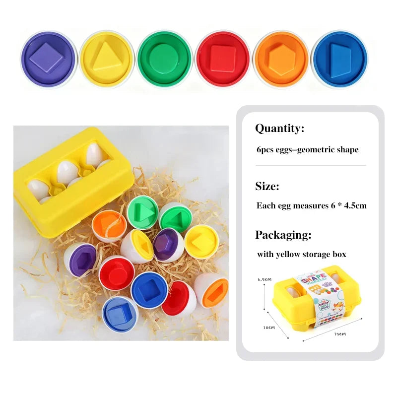 Montessori Games Baby Toy Smart Egg Shape Match Puzzle For Kids  Baby Development Toy Educational Toy For Children 1 2 3 4 Year