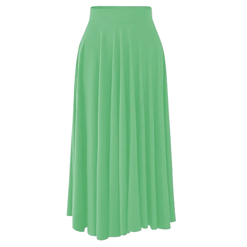 8XL Large Size Skirt Women's Summer New Loose Elastic Skirt Women High Waist Pleated Skirts M-5XL 6XL 7XL