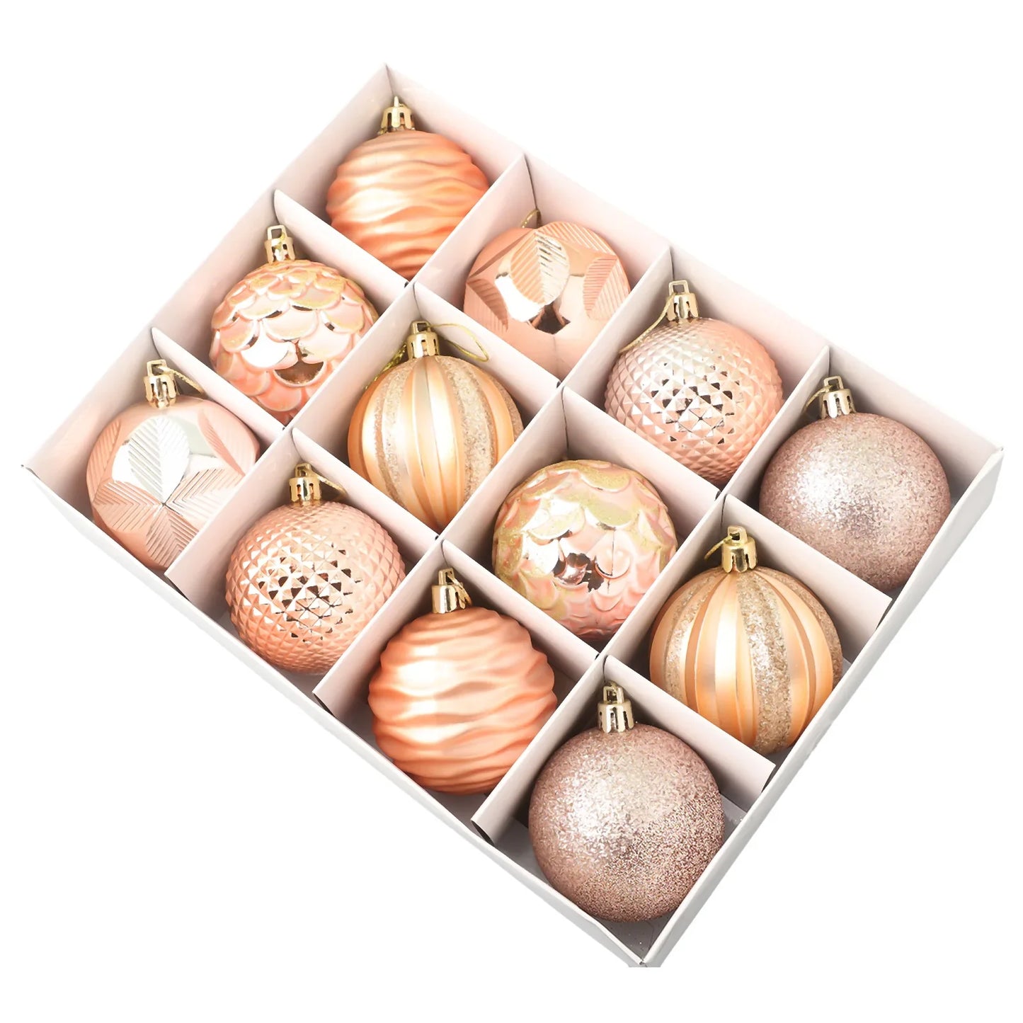 12PCS 6CM Christmas Ball Ornaments Tree Decorations For Holiday Wedding Party Christmas Ball Set Christmas Tree Decor Pendant