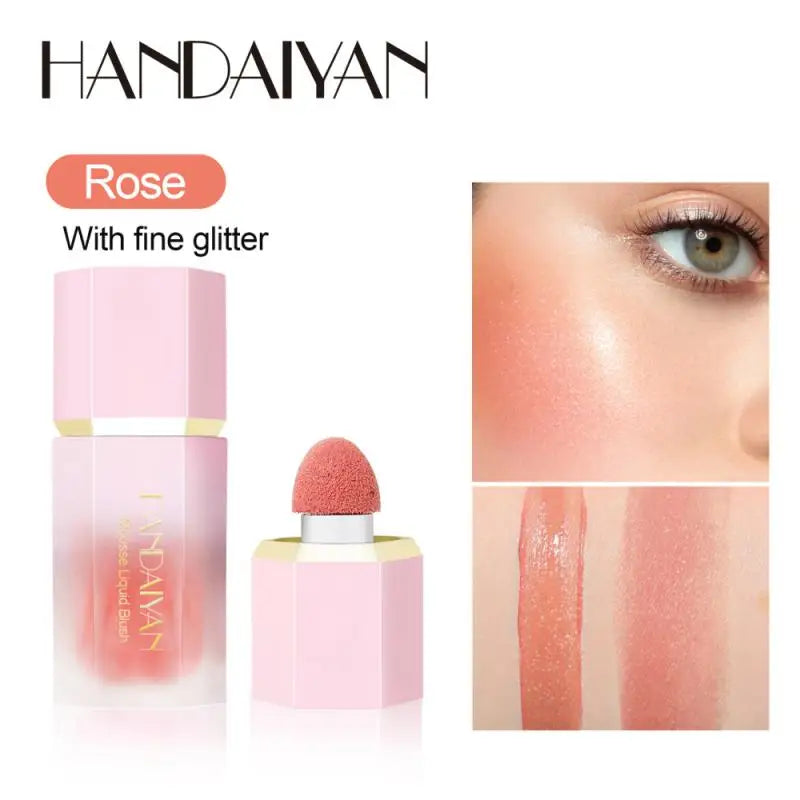 Matte Velet Liquid Blush Moisturizing Lip Gloss Cheek Blusher Durable Natural Tint Face Rouge Cream Blush Stick Beauty Cosmetics