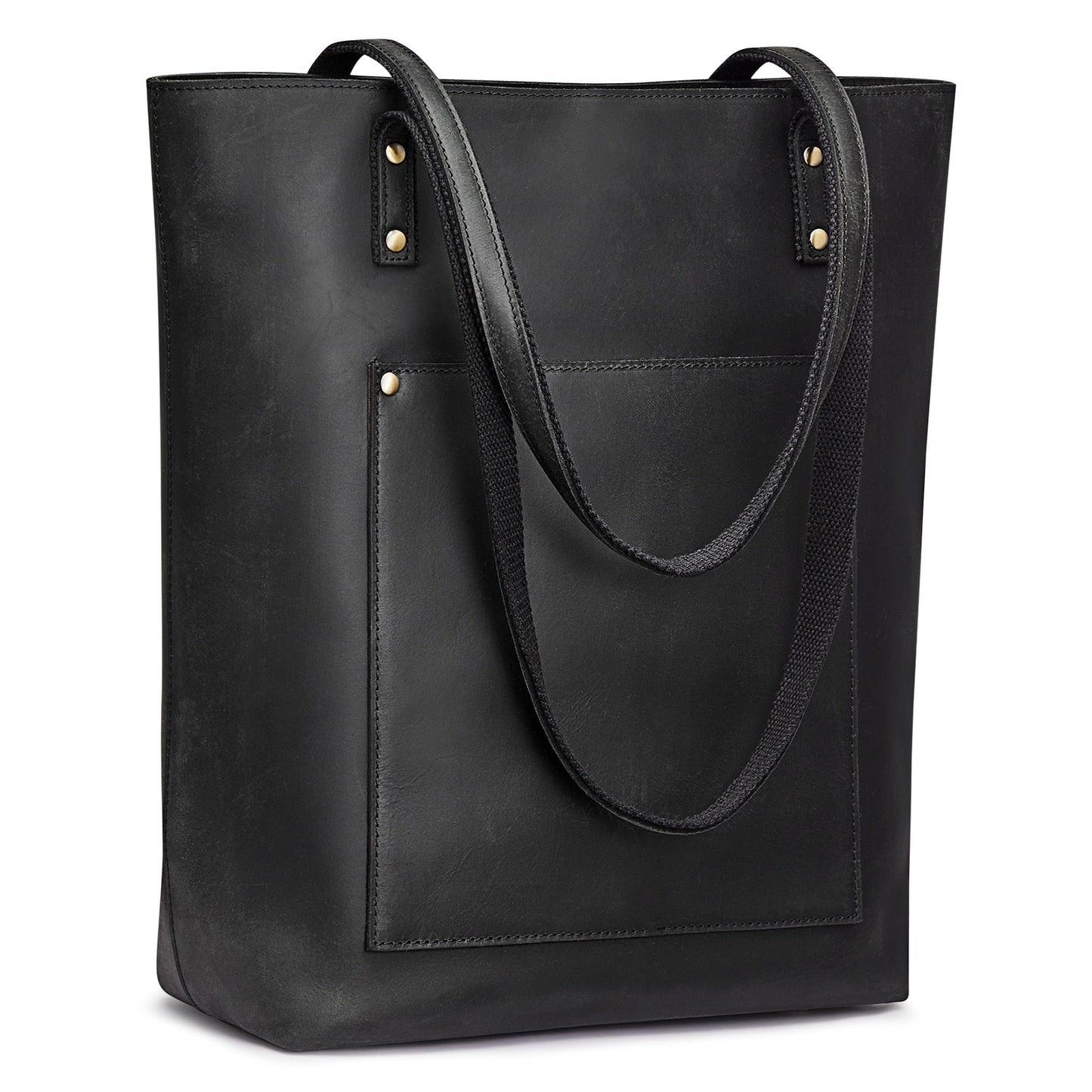 S-ZONE Women Vintage Genuine Leather Tote Bag Large Shoulder Purse Work Handbag