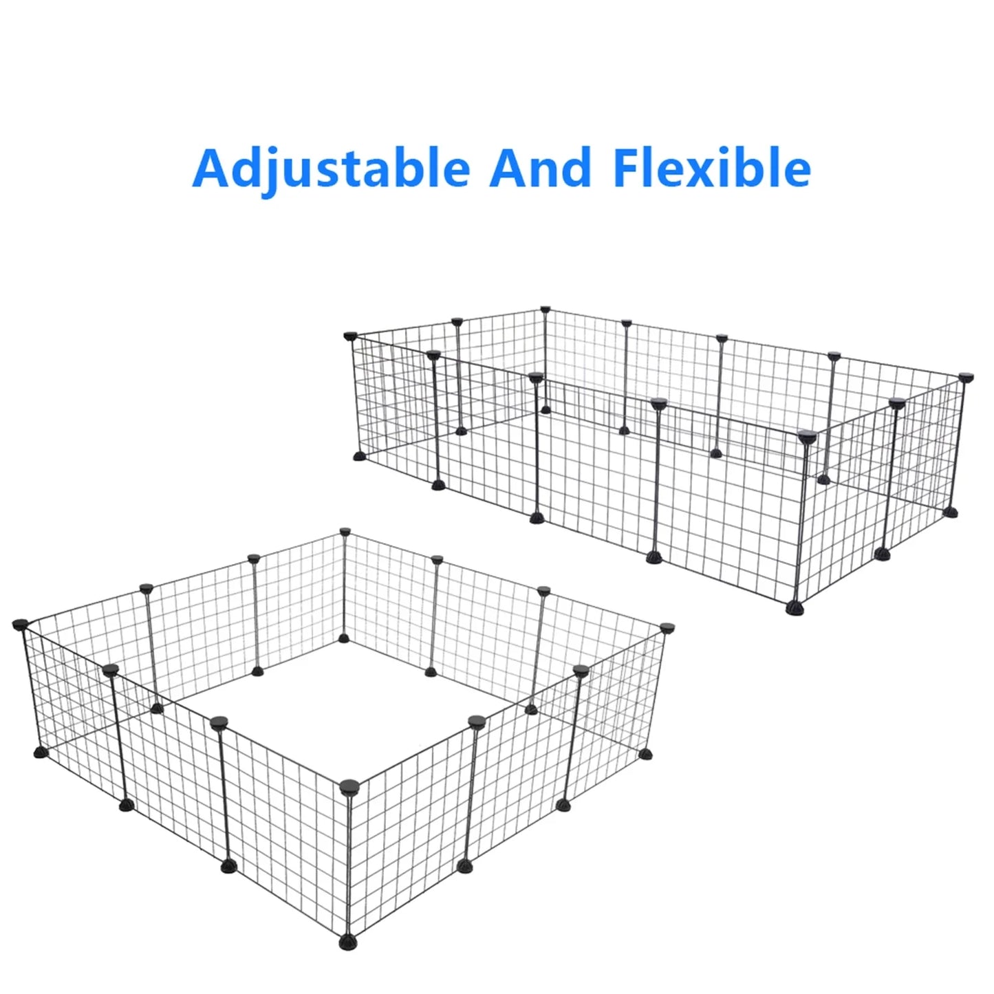 Pet Playpen Small Animal Cage Indoor Portable Metal Wire Yard Fence for Animals Guinea Pigs Rabbits Kennel Crate Fence Tent