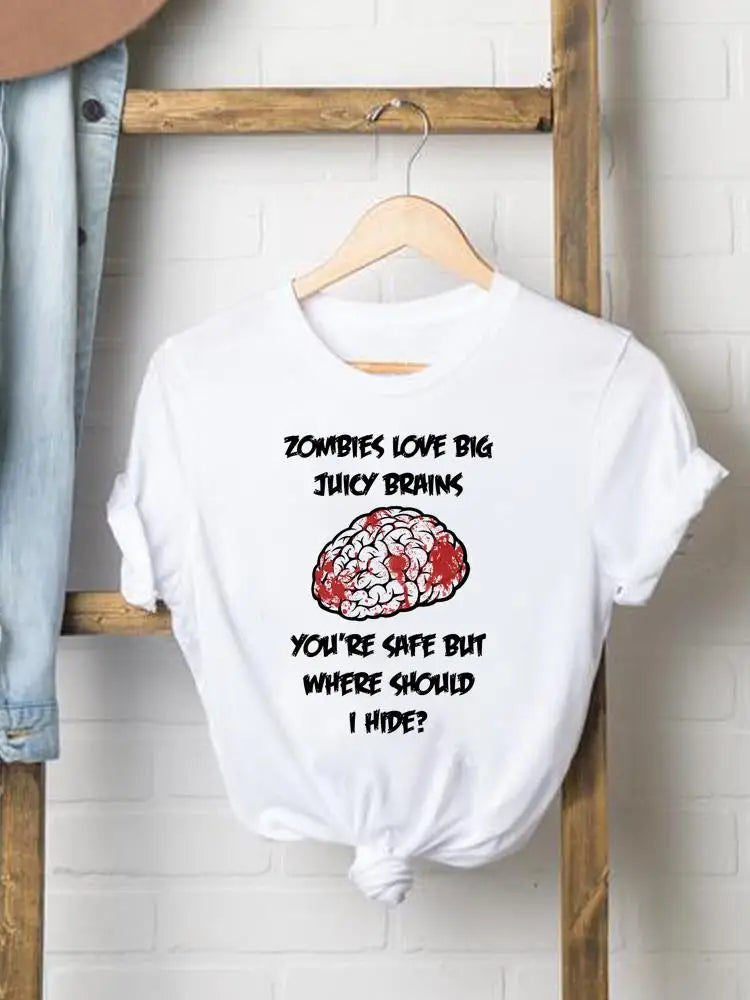 Bee Trend Style Cute Tees Clothes Halloween Thanksgiving Fall Autumn Style T Ladies Clothing Women Graphic Print T-shirts