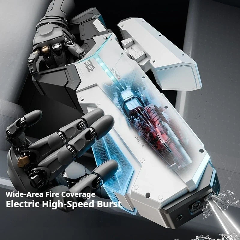 Electric LED Water Gun Automatic Water Suction Large-capacity Continuous Water Spray Summer Game Interaction Children's Gift