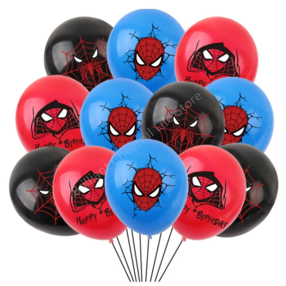12 Inch Marvel Superhero Latex Balloon Set Avengers Spiderman Hulk  Boys Birthday Party Baby Shower Party Decorations Kid Toys