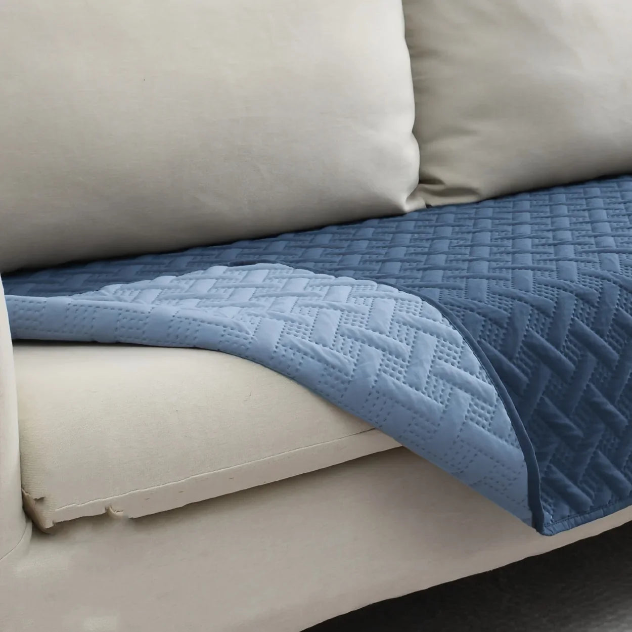 Brick Pattern Anti-Hair Pet Mat,Reversible Waterproof Dog Cushion,Washable Non-Slip Sofa Cover,Soft PU Foam Bed for Cats Dogs