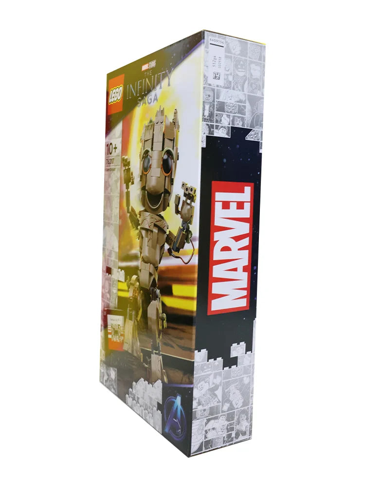 LEGO 76217 Super Heroes Marvel I am Groot Building Kit; Collectible Baby Groot Model for Play and Display; for Kids Aged 10+