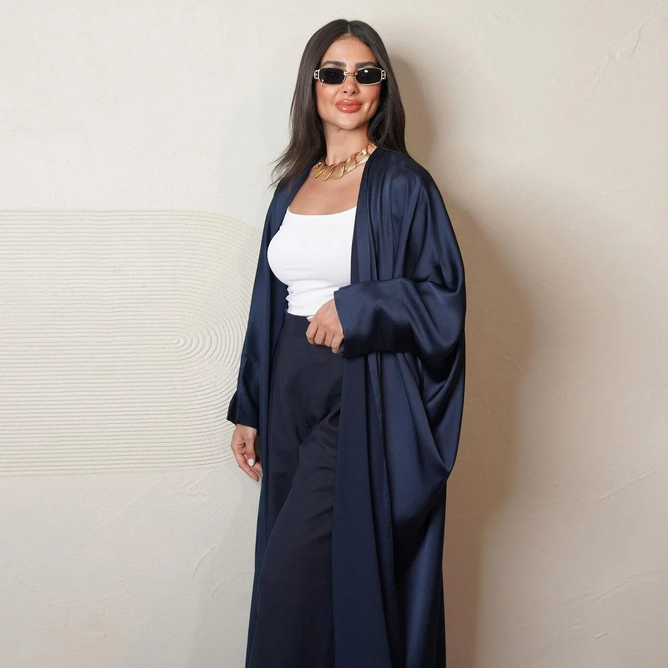 Robe Cardigan Abaya Long Dress Satin Fashion Party Evening Women Muslim Moroccan Kaftan Jalabiya Islam Women's Clothes