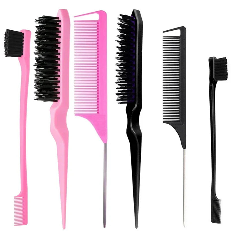 3pcs Dye Hair Set Plastic Hairdressing Hair Color Mix Stirrer Rod Hair Dyeing Brush Salon Styling Tools Barber Accessories