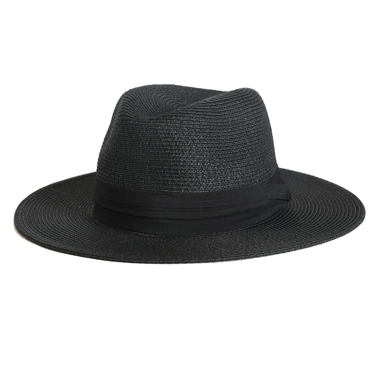 FURTALK Summer Hat for Women Men Panama Straw Hats Travel  Beach Sun Hat Wide Brim Fedora Jazz Hat