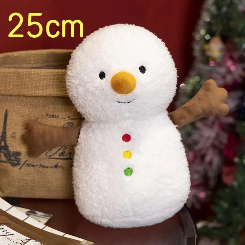 Christmas Decoration Ginger Bread Plush Pillow Stuffed Santa Claus Snowman Doll Christmas Tree Garland Cushion Best Gifts