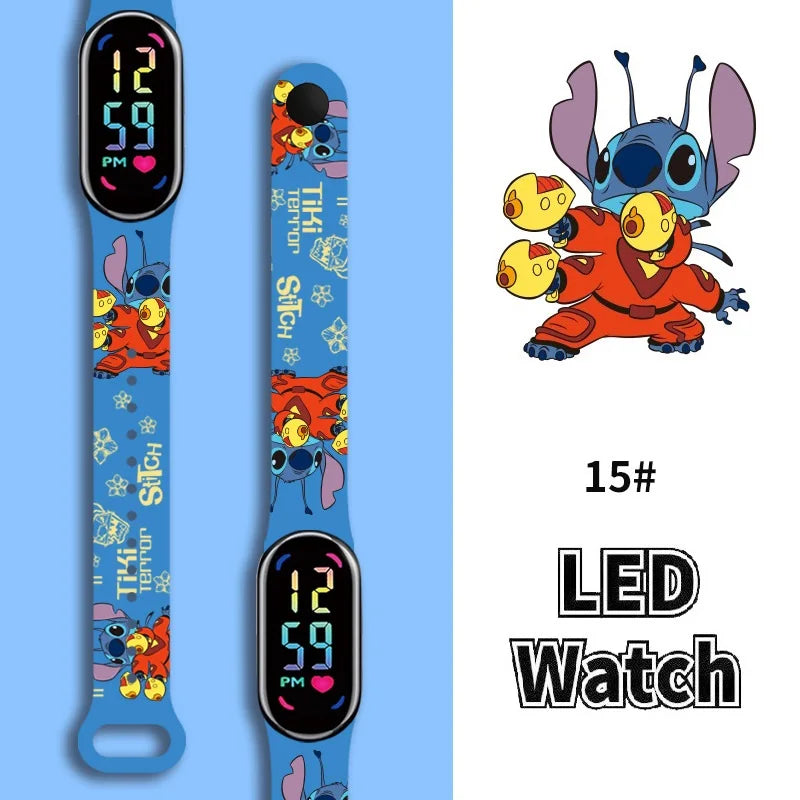Stitch Children Watches Girls Waterproof Sport ,Touch Screen Watch Digital Clock Bracelet Gifts.