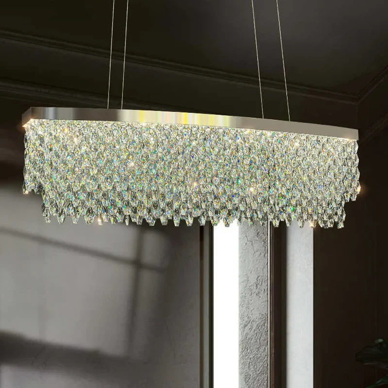 Luxury Crystal Chandelier Light Ceiling Hanging Lamps Home Decoration Dining Room Chandeliers Lights Lighting for Living Room
