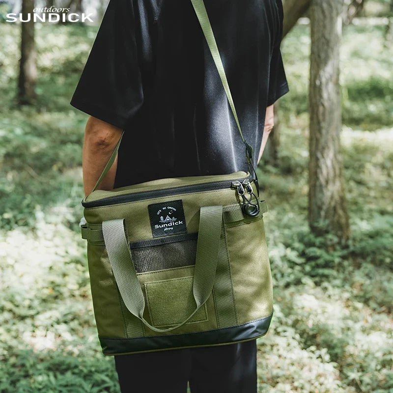 Outdoor Camping Crossbody Insulated Bag, Camping Insulation Bag, Hand-Held Storage Bag, Outdoor Activity Picnic Bag