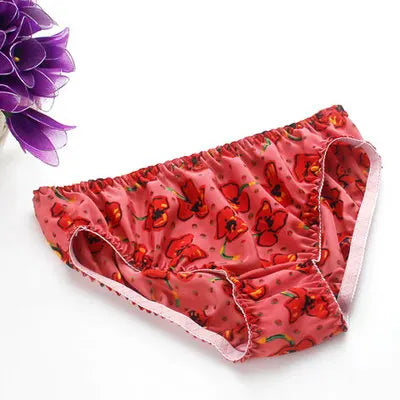 Lingerie Mid Rise 100% Natural Silk Briefs Mulberry Silk Panties Women's Underwear