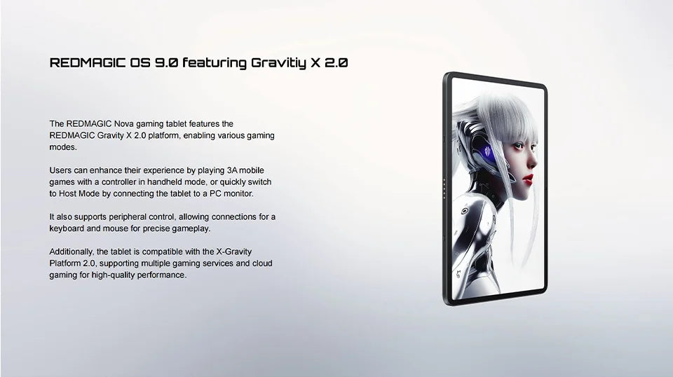 Redmagic Gaming Tablet 10.9" Snapdragon 8 Gen 3 Leading Version 10100mAh 50MP  include the charger