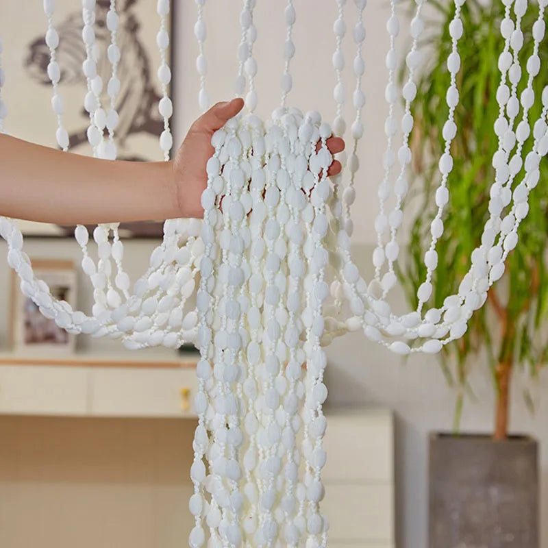 Polyester Door Beaded Curtains Lantern Tassel Cord Curtains.