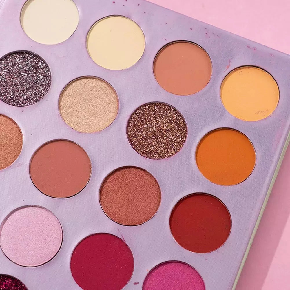 NEW Color Beauty Eyeshadow Palette Glazed Three-layer Cosmetic Up Shadow Highlight Make Pearlescent Eye Style Book Matte