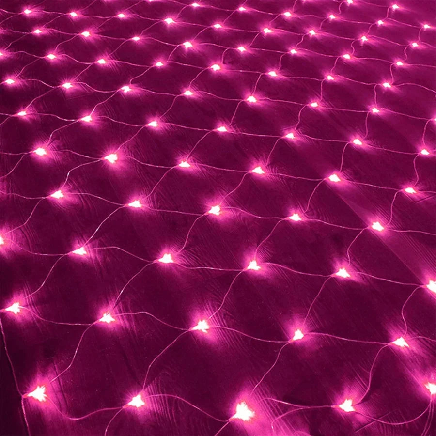 Thrisdar 8X10M 2000 Large Size LED Net Light Outdoor Mesh Light Waterproof Christmas Bush Net Light for Tree Garden Wedding Deco