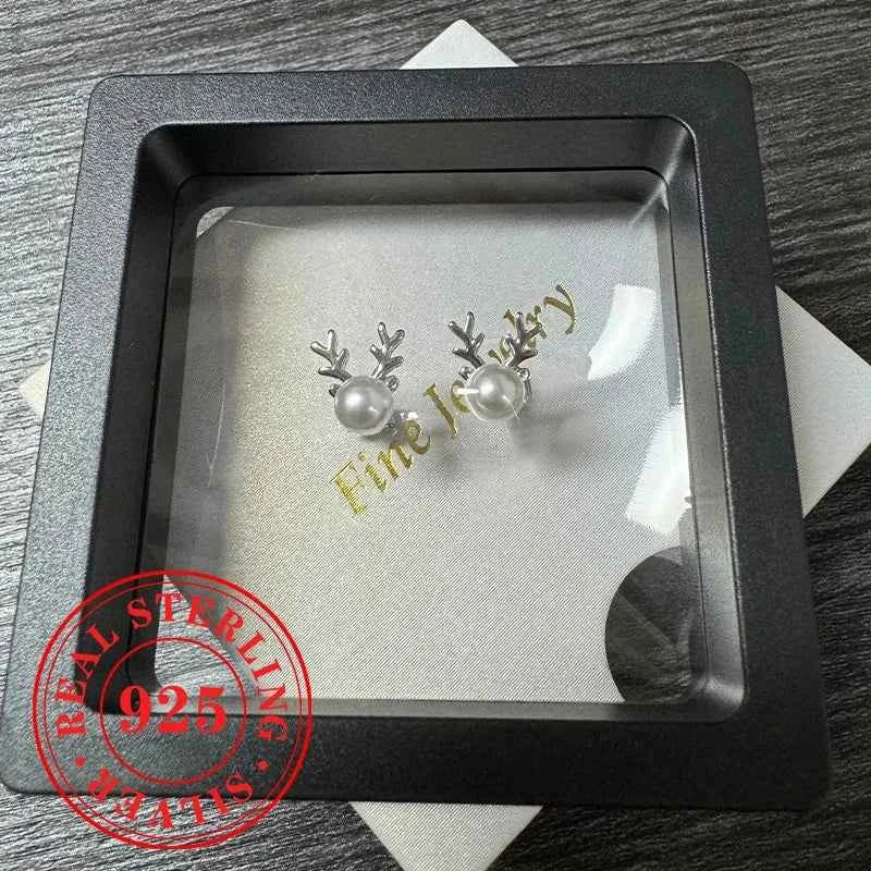 Cute Antler Stud Earrings For Women