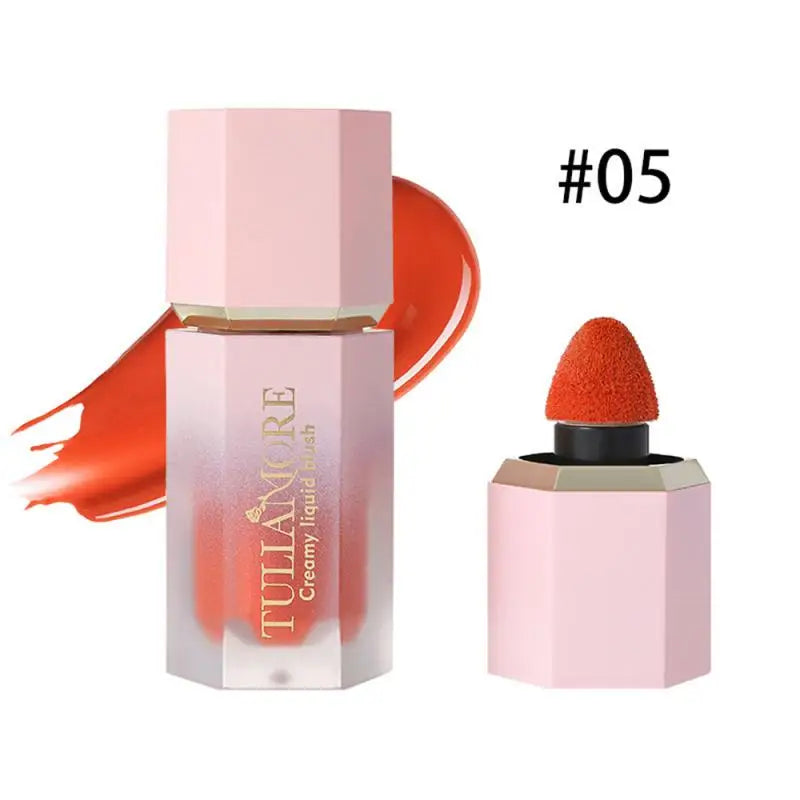 Matte Velet Liquid Blush Moisturizing Lip Gloss Cheek Blusher Durable Natural Tint Face Rouge Cream Blush Stick Beauty Cosmetics
