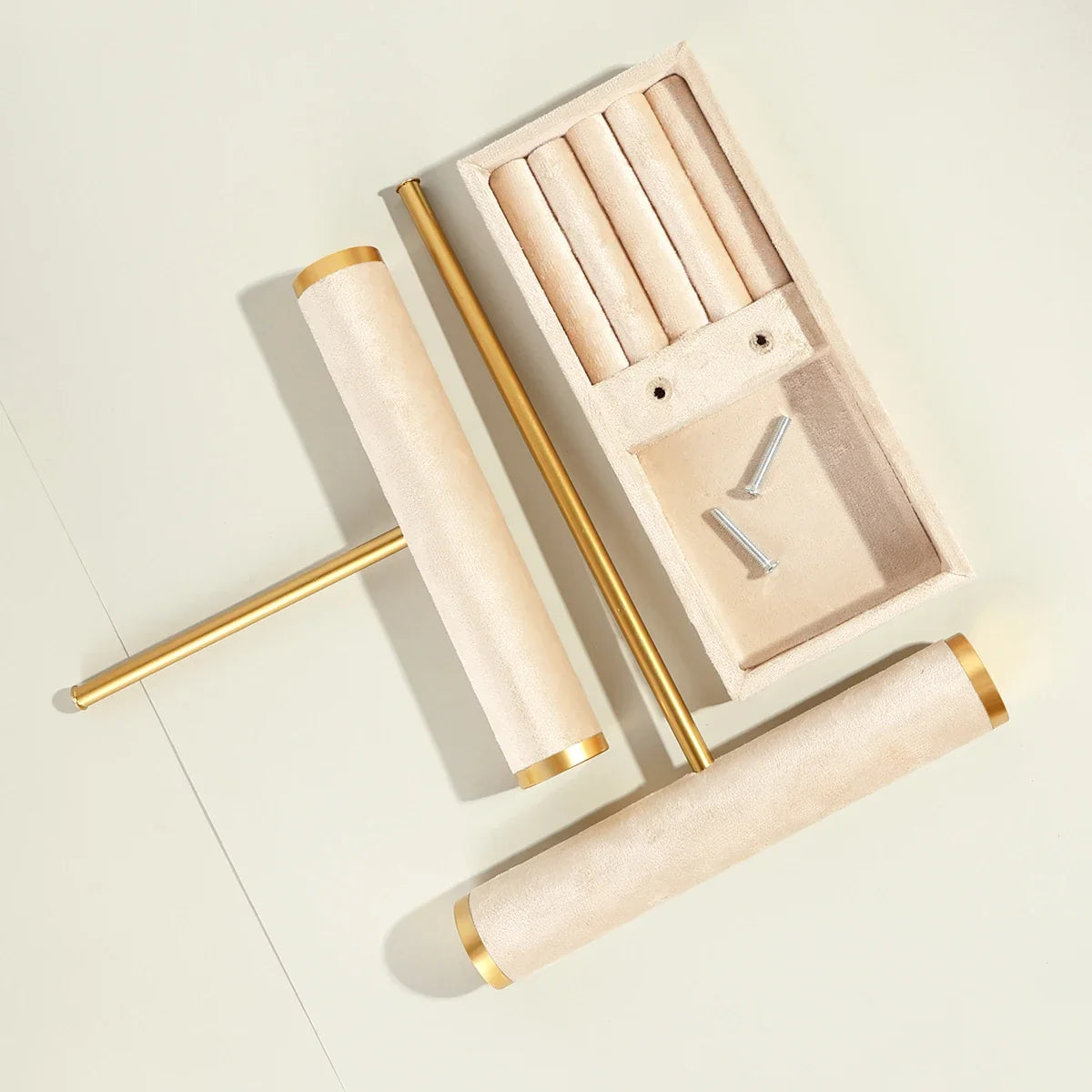 Multi-Functional Two-Level T-Style Bangle Stand for Bracelet, Bangle & Jewelry Storage