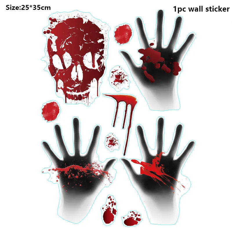 Halloween Decorations Window Clings Halloween Window Stickers Bat Skull Skeleton Stickers Halloween Window Decor for Glass Wall