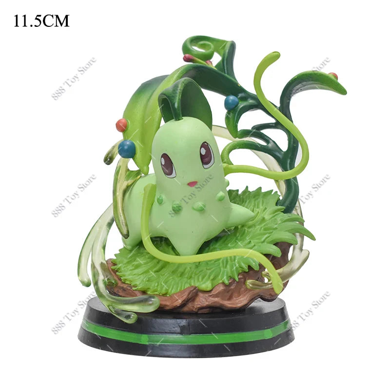 Anime Pokemon Figures Squirtle Charizard Bulbasaur Charmander Vulpix Special Effects Scene Version PVC Action Figure Model Toys