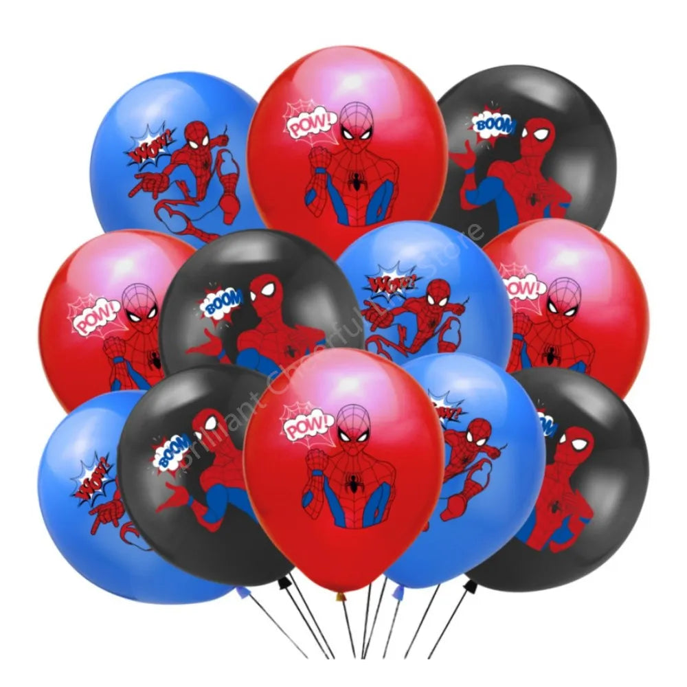 12 Inch Marvel Superhero Latex Balloon Set Avengers Spiderman Hulk  Boys Birthday Party Baby Shower Party Decorations Kid Toys