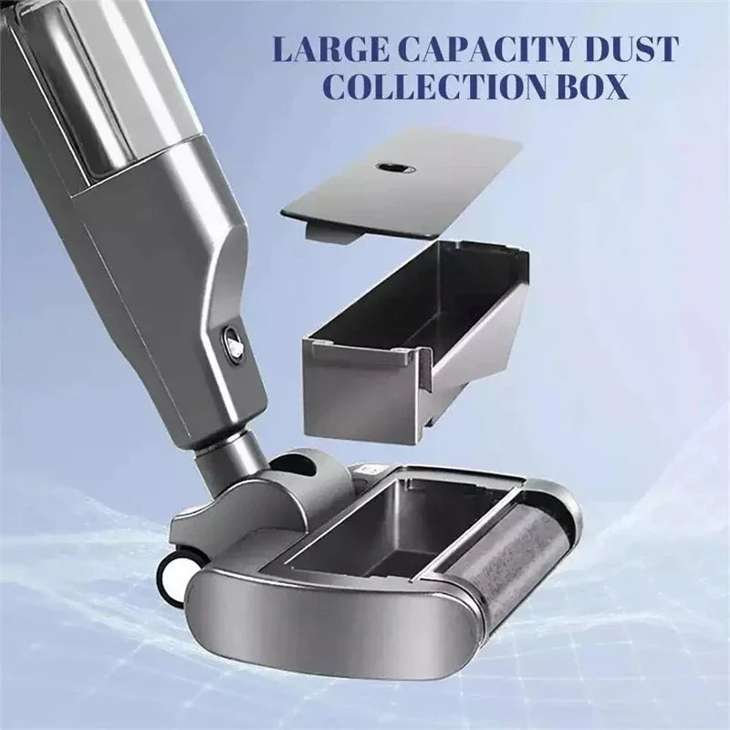 Handheld Cordless Hard Floor Sweeper Vacuum Cleaner Wireless Electric Mop Cleaner Automatic  2 in 1 Wet & Dry Home Cleaner