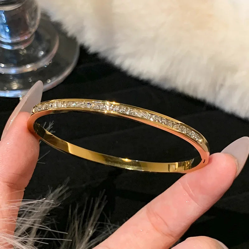 Silver Color Stainless Steel Colorfast Bracelets Skyful Star Bracelet Set for Women Fashion Light Luxury Jewelry Gifts Wholesale