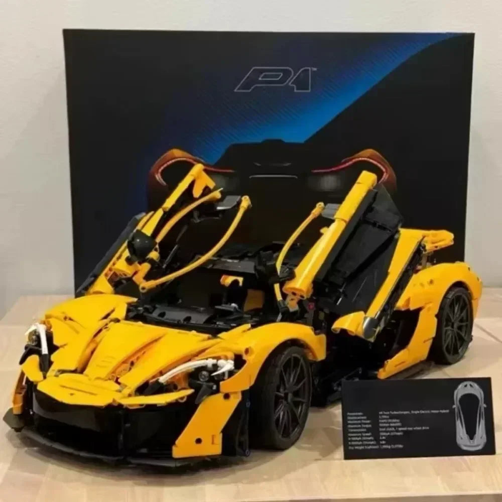 2025 New 3893Pcs Technical 42172 P1 Super Racing Car Building Blocks 1:8 Model Super Sports Cars Bricks Toys for Boys Gifts