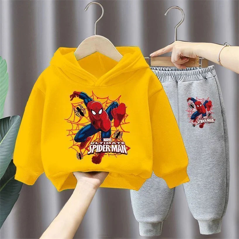 Spring Autumn New Children's Clothing Sets Disney Boys 2pcs Spiderman Kids Tracksuit