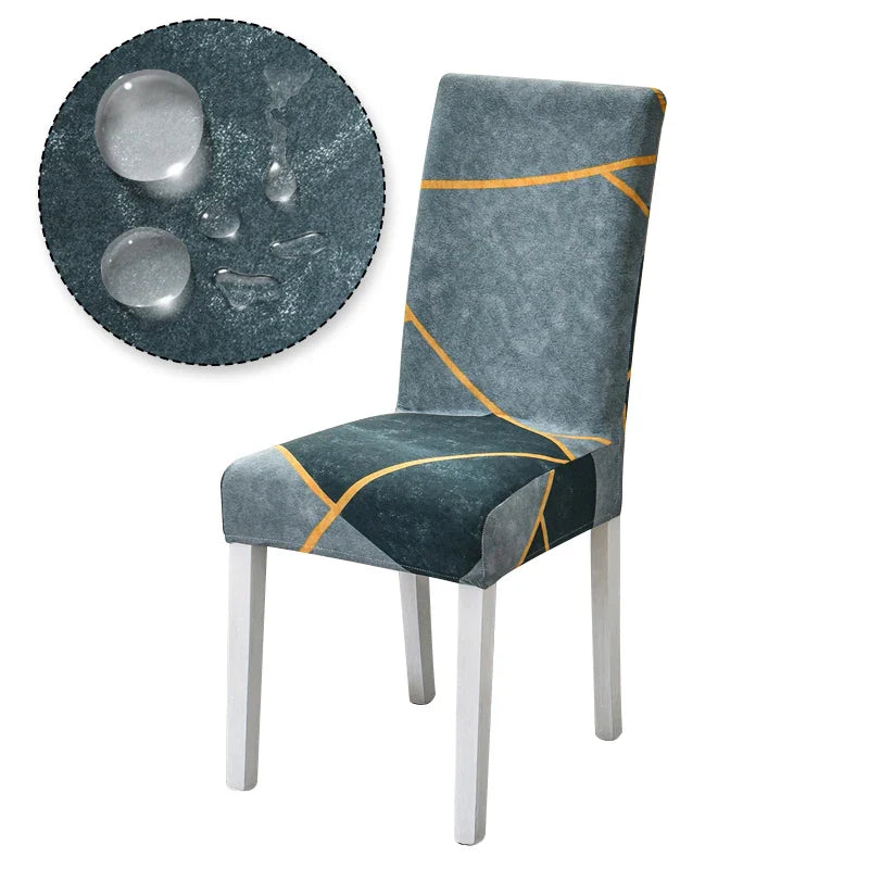 Chair Cover Printed Stretch Anti-dirty Elastic Seat Cover used For Wedding Party Home Kitchen Dining Room office living room