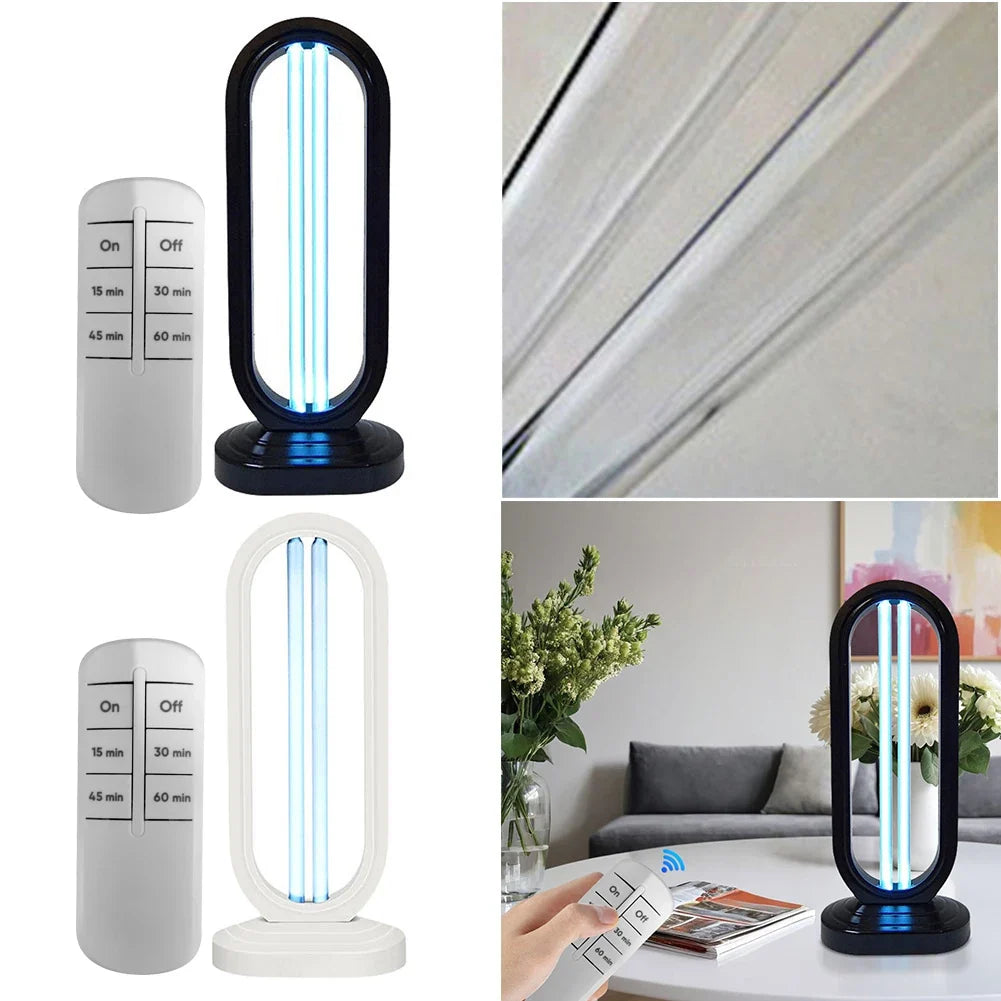 UVC Light Sanitizer with Remote Control 3-Speed Timing Ultraviolet 110V/220V UV Light Sanitizer Home Room Disinfection Device