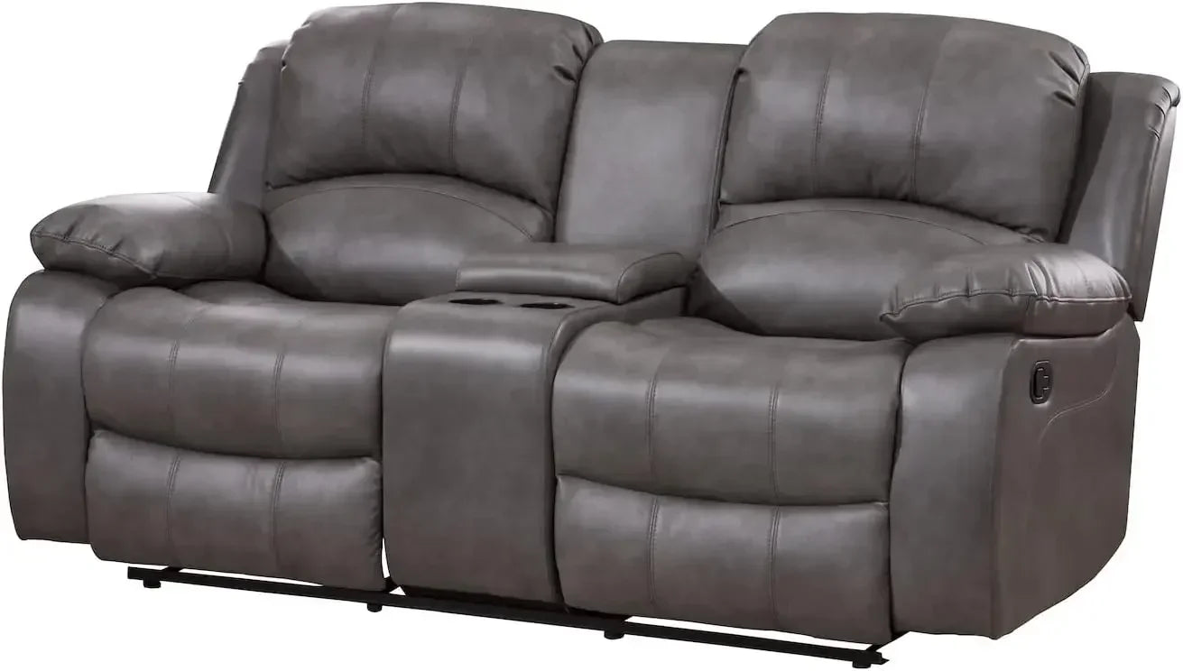 2PC Leather Air Reclining Sofa Loveseat Set, Living Room Set 8018 Multiple Colors.