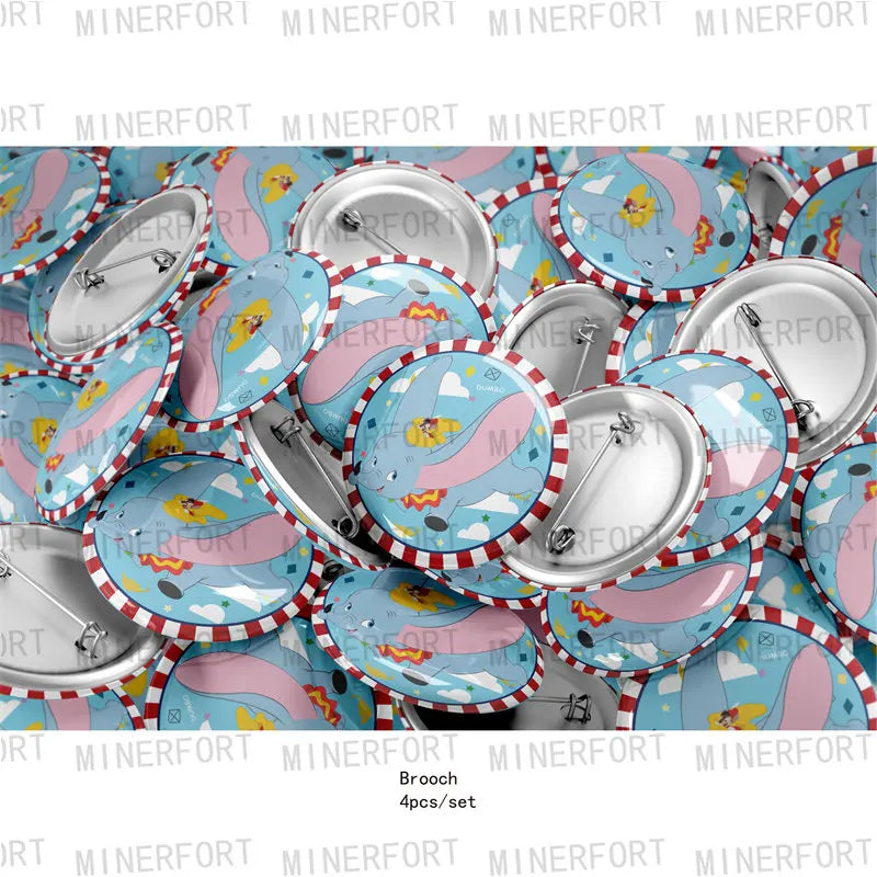 Dumbo Theme Birthday Party Decoration Supplies Tableware Paper Cups Plates Napkins Tablecloth Party Supplies