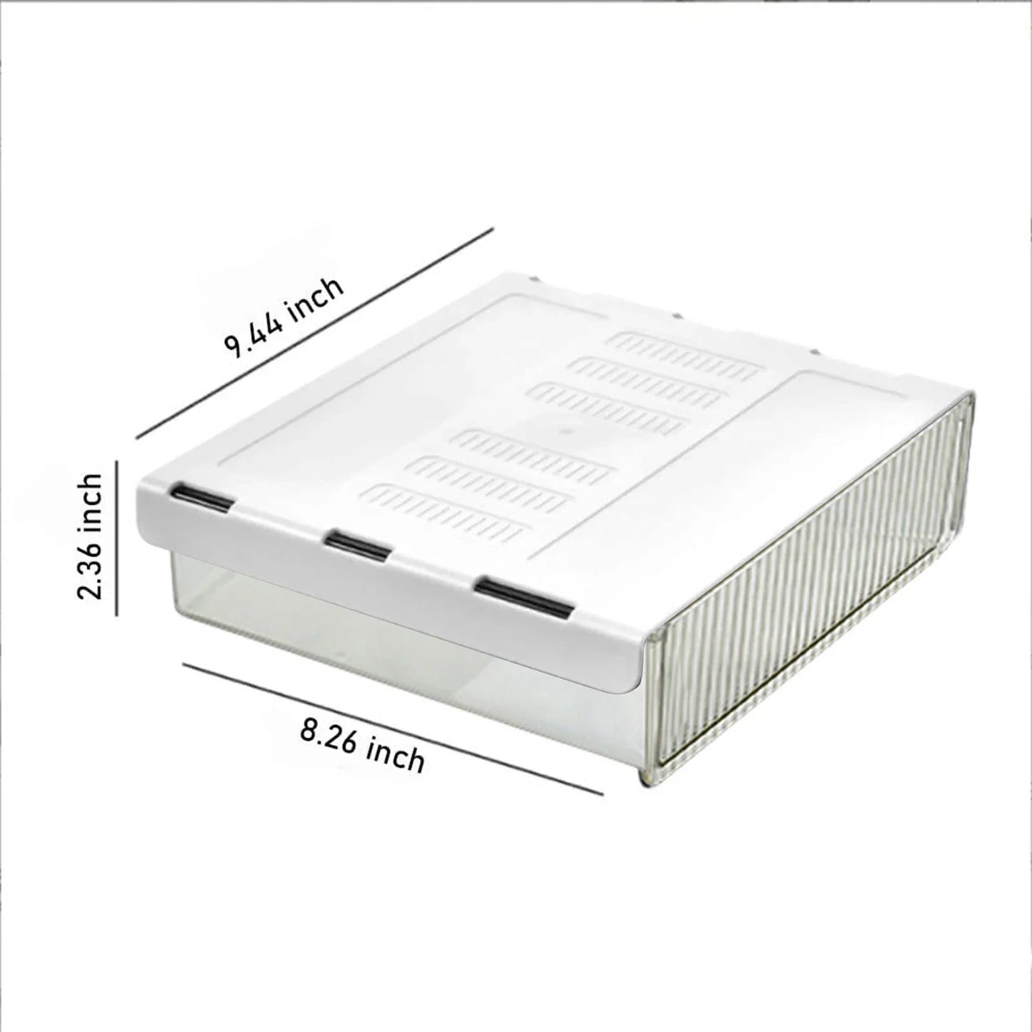 Under Desk Storage Drawers Hiddens Mounted Desk Drawer Attachable Slide-out Drawer Self-Adhesive Under Desk Drawer