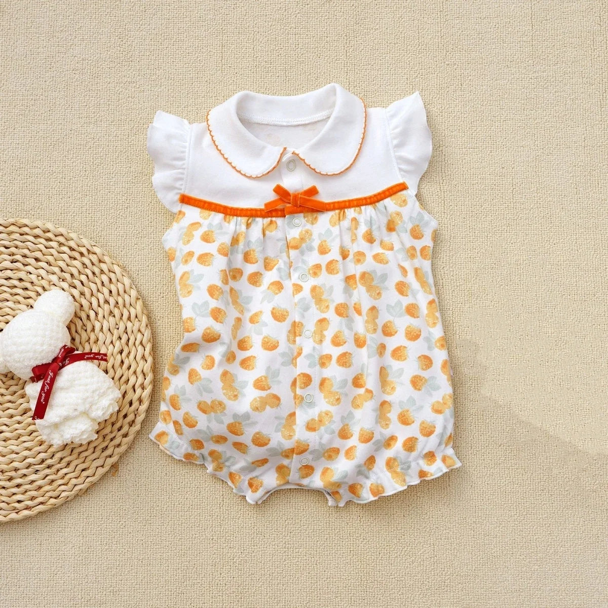 3-18 Month Baby Summer Clothes Rompers Girls Overalls Short Sleeve