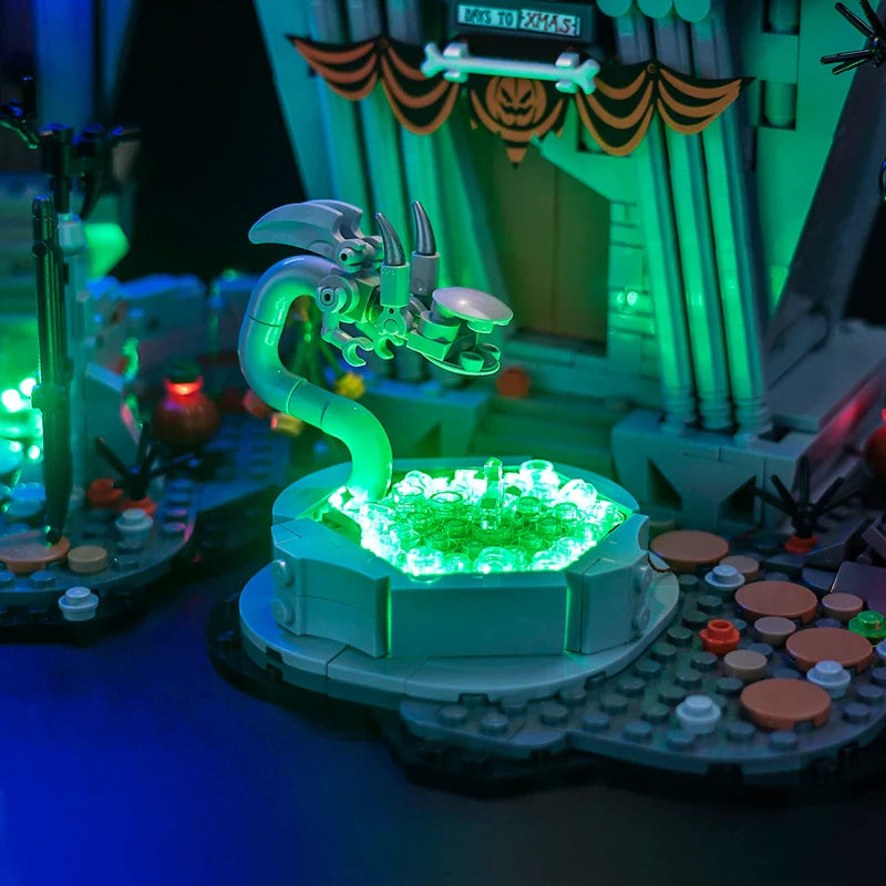 Lazishi LED Light 21351 Set Suitable for Tim Burton's The Nightmare Before Christmas Building Blocks (Lighting Accessories Only)