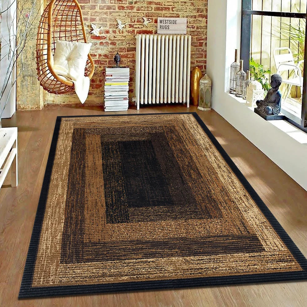 VIKAMA Nordic Style Retro Living Room Carpet Hotel Guest House Sofa Coffee Table Cushion Home Bedroom Non-Slip Bedside