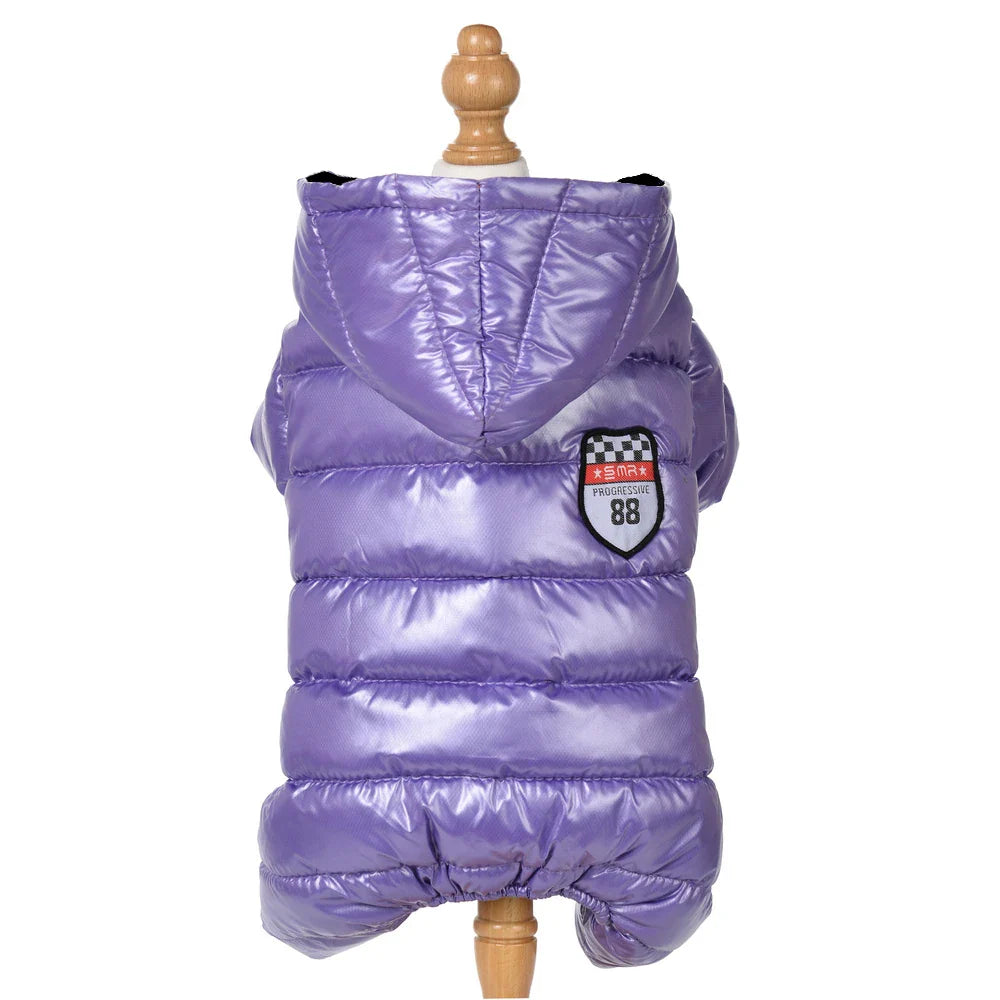 Autumn Winter Dog Clothes Warm Hooded Dog Coat Jacket For Small Dogs Waterproof Puppy Pet Jumpsuits Chihuahua Clothing Overalls