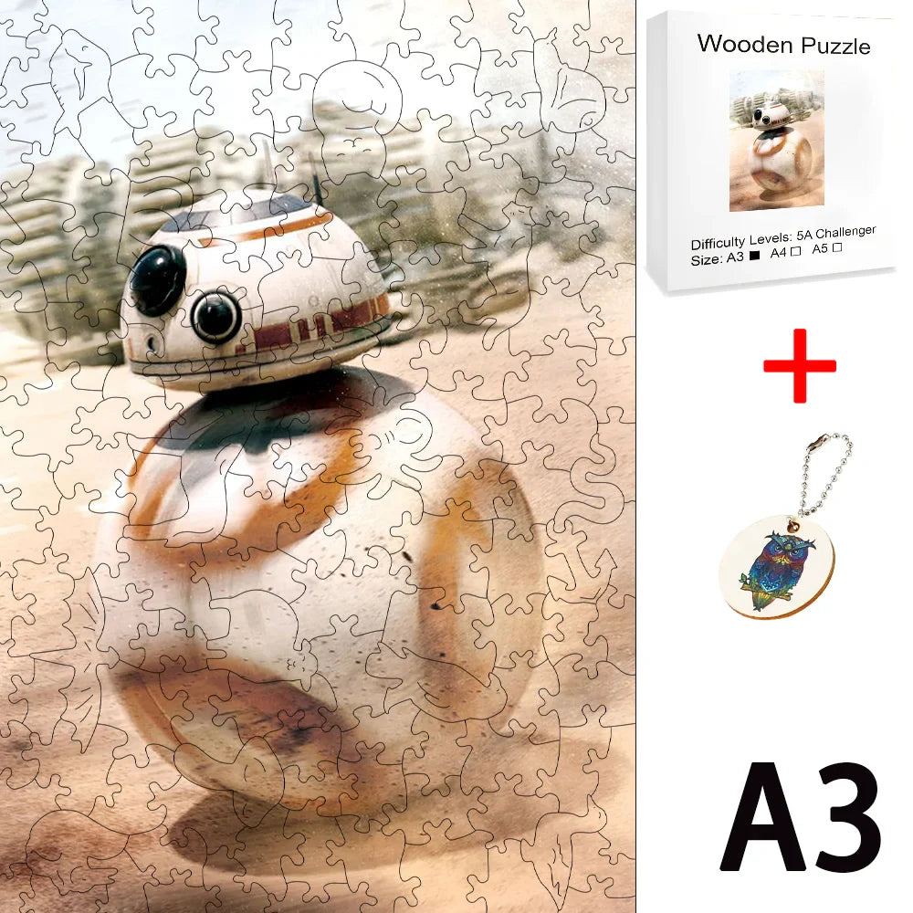 Star Wars Wooden Puzzle Board Games for Children Hobby Jigsaw Table Game Craft Toys Diy Fidget Christmas Building Blocks Model