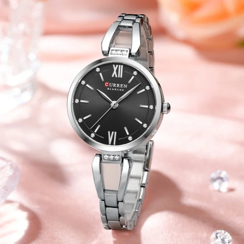 CURREN 9092 Elegant Ladies Quartz Watch Classic Fashion Women Clock Waterproof Stainless Steel Business Casual Women's Watches