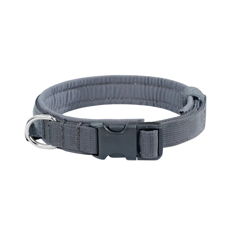 Tactical Dog Collar Puppy Collars Adjustable Soft Nylon Outdoor Training Collar Medium Large Dog German Shepherd Training Collar